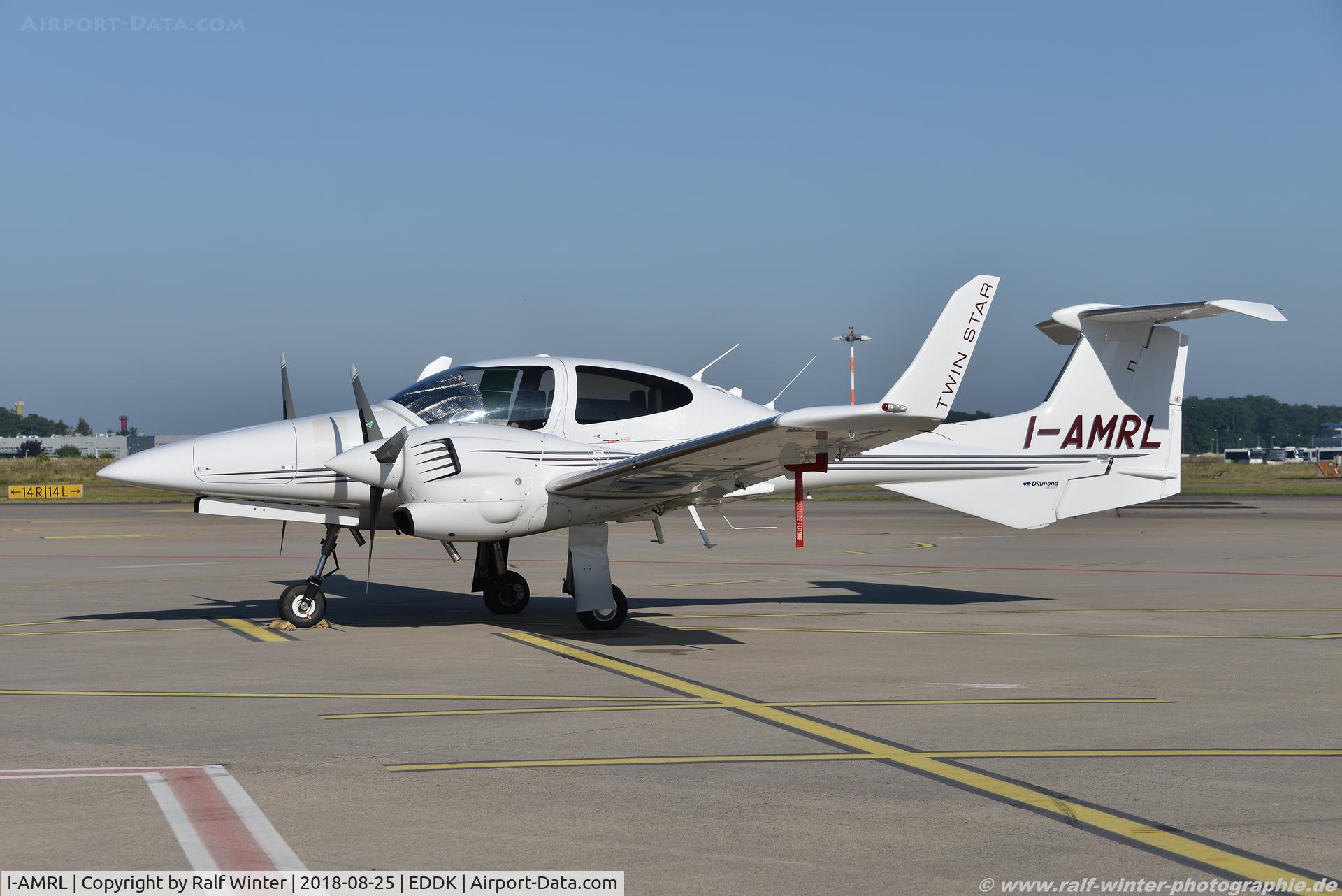 I-AMRL, 2008 Diamond DA-42 Twin Star C/N 42.374, Diamond Aircraft DA-42 Twin Star - Private - 42.374 - I-AMRL - 25.08.2018 - CGN