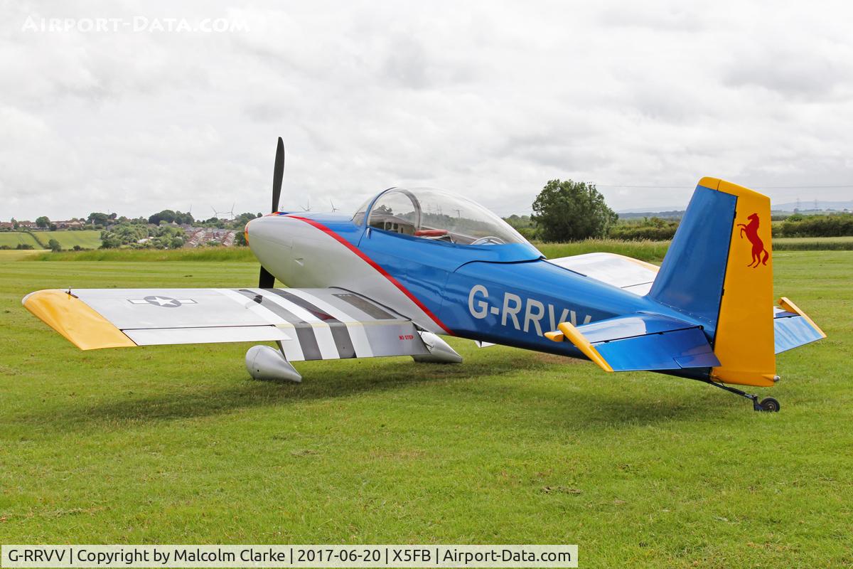 G-RRVV, 2006 Vans RV-8 C/N 82245, Vans RV-8 G-RRVV, Fishburn Airfield, June 20 2017.