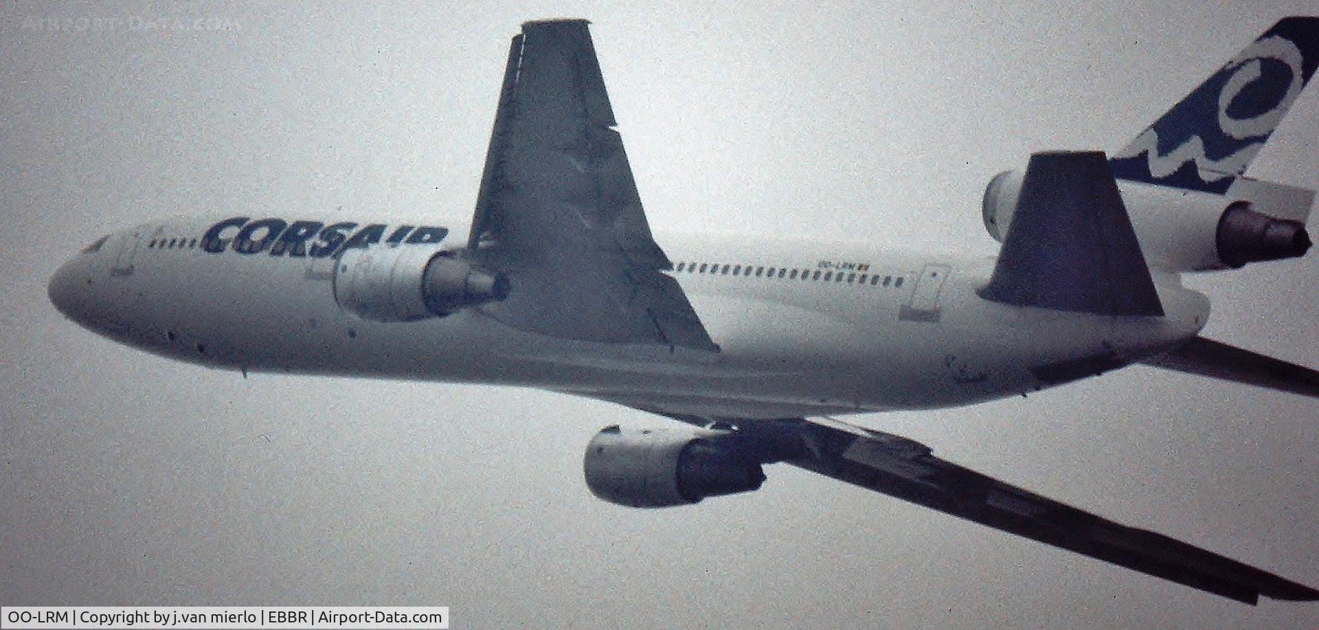 OO-LRM, 1978 McDonnell Douglas DC-10-30 C/N 46998, T/O EBBR 25R and banking
