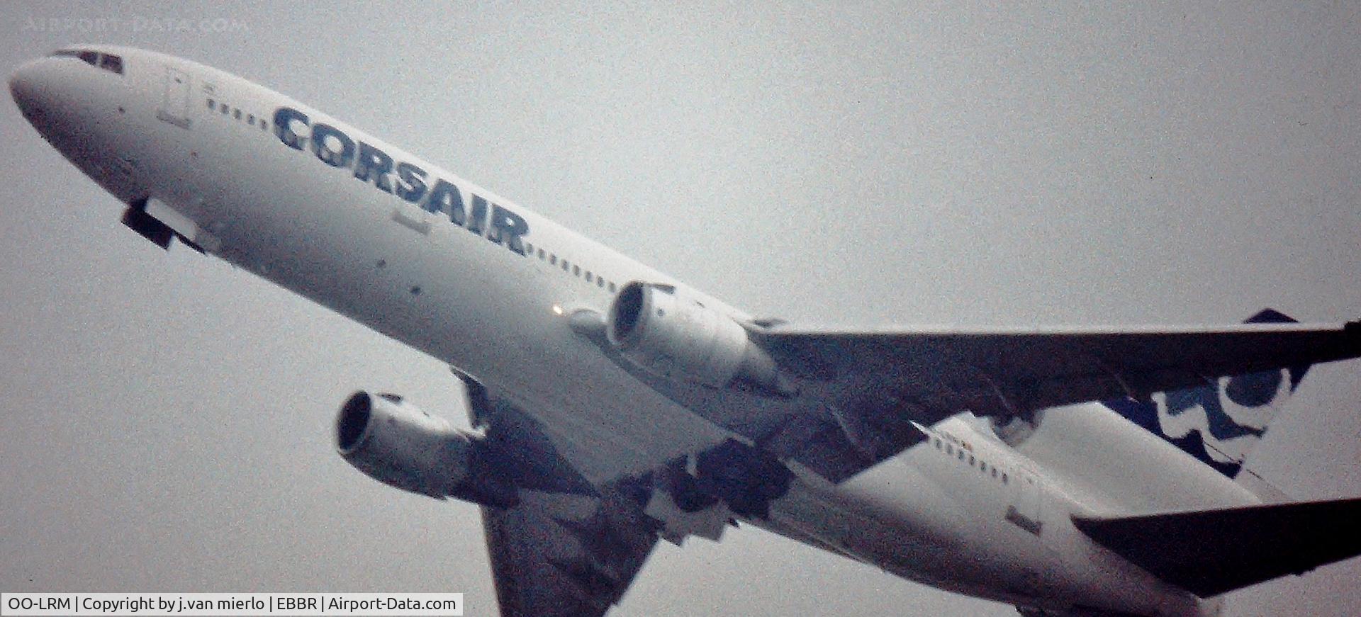 OO-LRM, 1978 McDonnell Douglas DC-10-30 C/N 46998, T/O EBBR 25R and banking