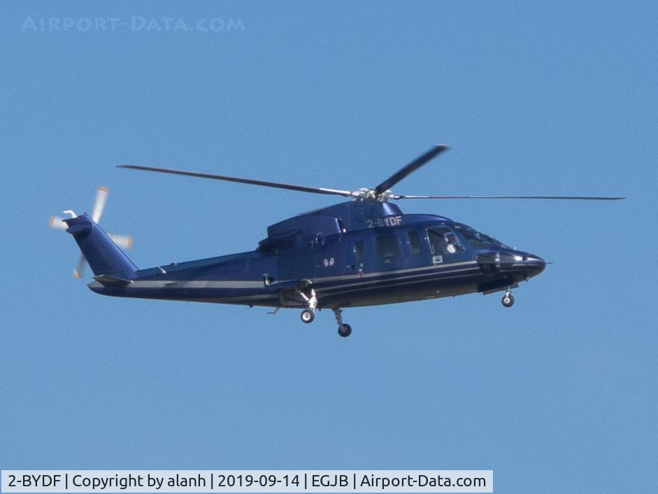 2-BYDF, 1990 Sikorsky S-76A C/N 760364, Arriving at Guernsey