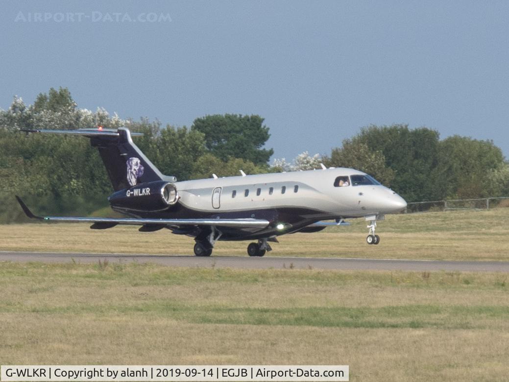 G-WLKR, 2018 Embraer EMB-550 Legacy 500 C/N 55000091, Departing Guernsey (only had a compact camera to hand!)