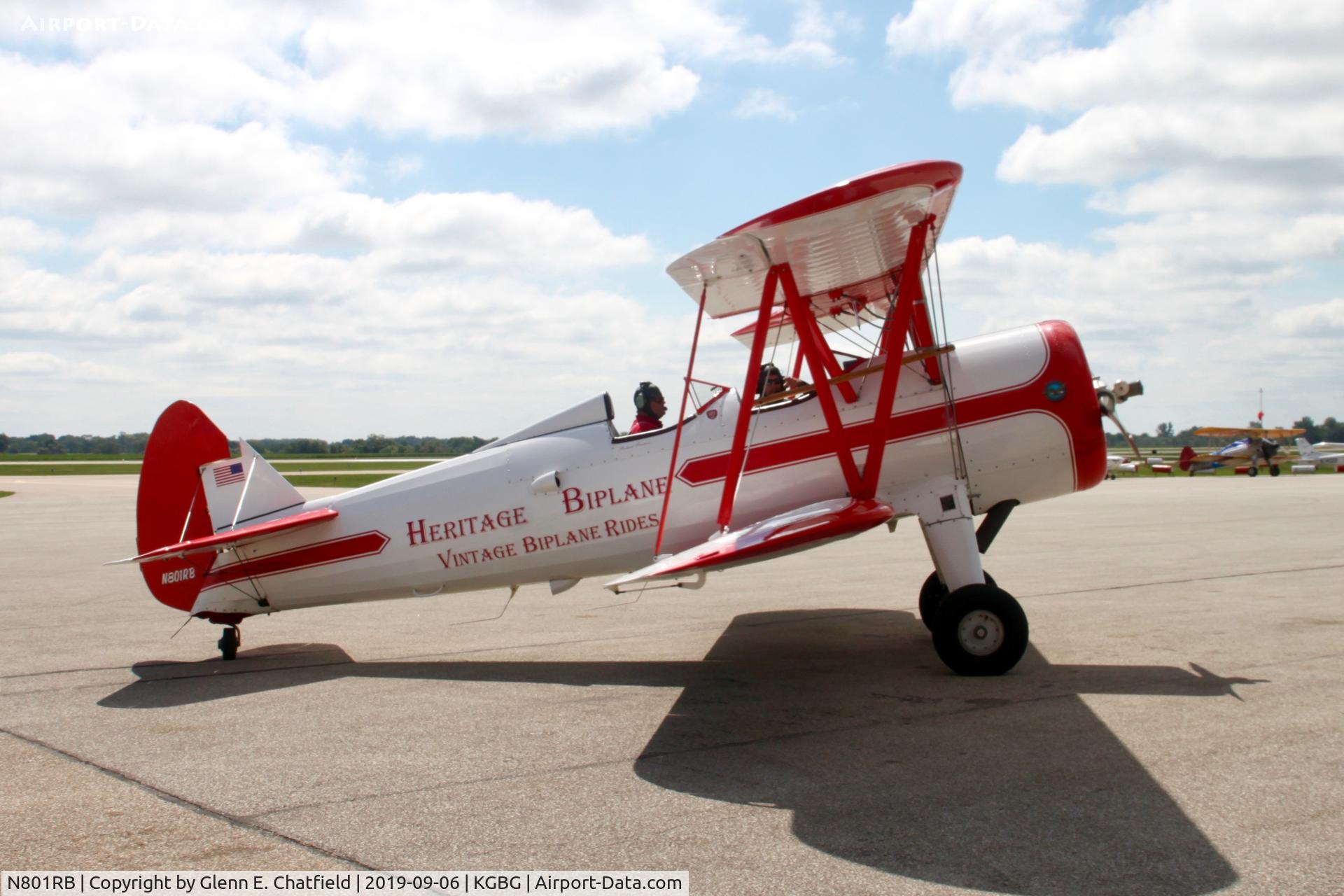 N801RB, 1943 Boeing A75N1 (PT17) C/N 75-4688, PT-17 42-16525