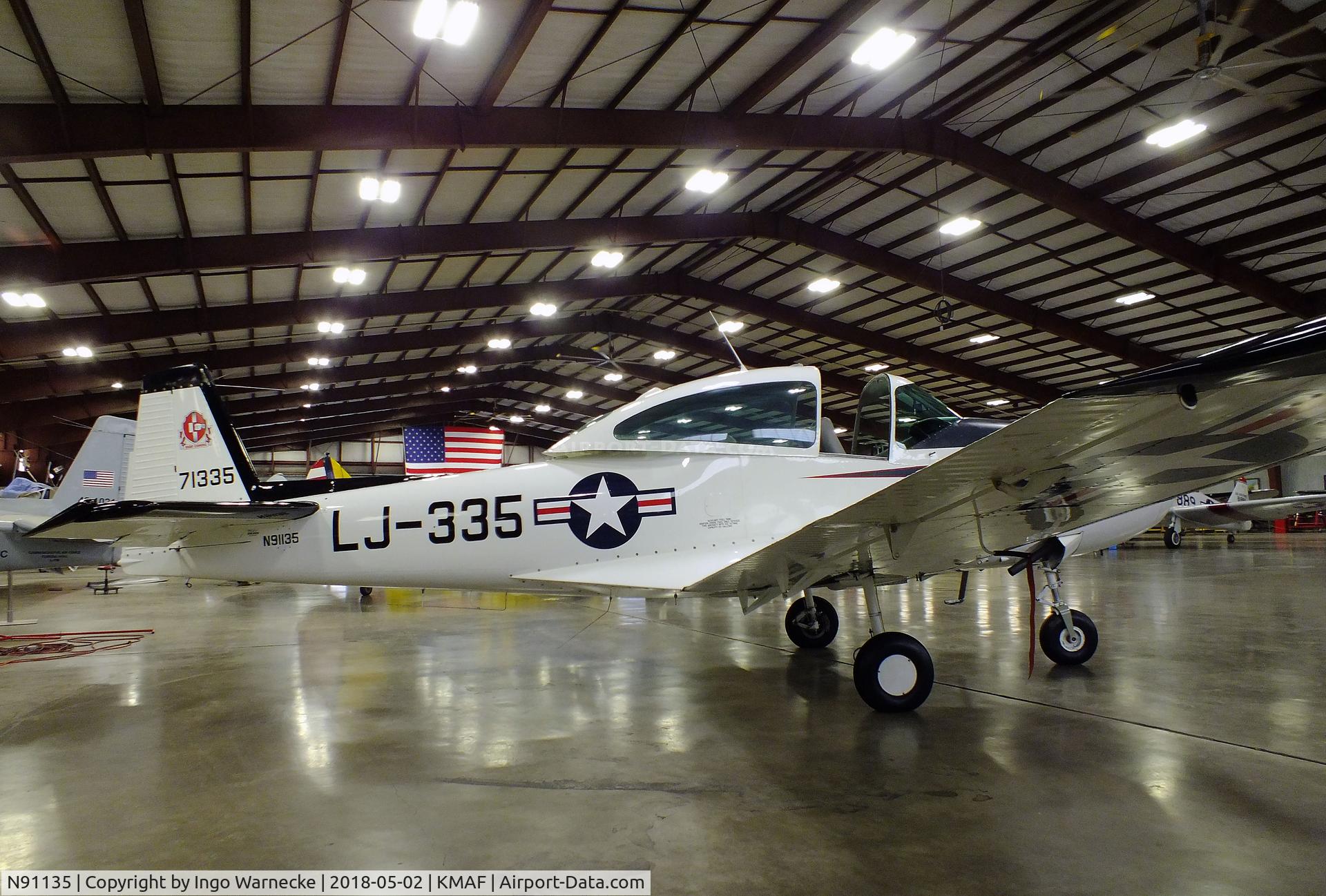N91135, 1946 North American Navion (NA-145) C/N NAV-4-29, North American (NA-145) Navion at the Midland Army Air Field Museum, Midland TX