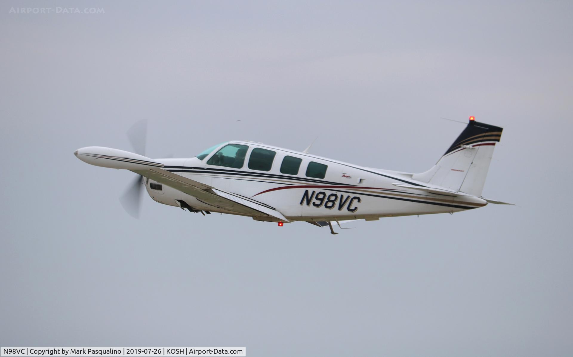 N98VC, 1998 Beech A36 Bonanza 36 C/N E-3170, Beech A36