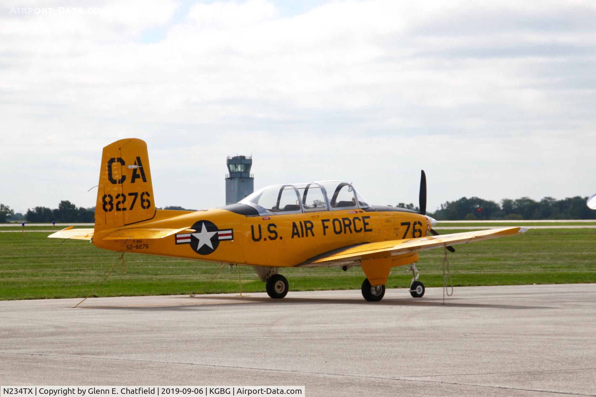 N234TX, 1952 Beech (CCF) T-34A (A45) Mentor C/N CCF34-49, T-34A 52-8276
