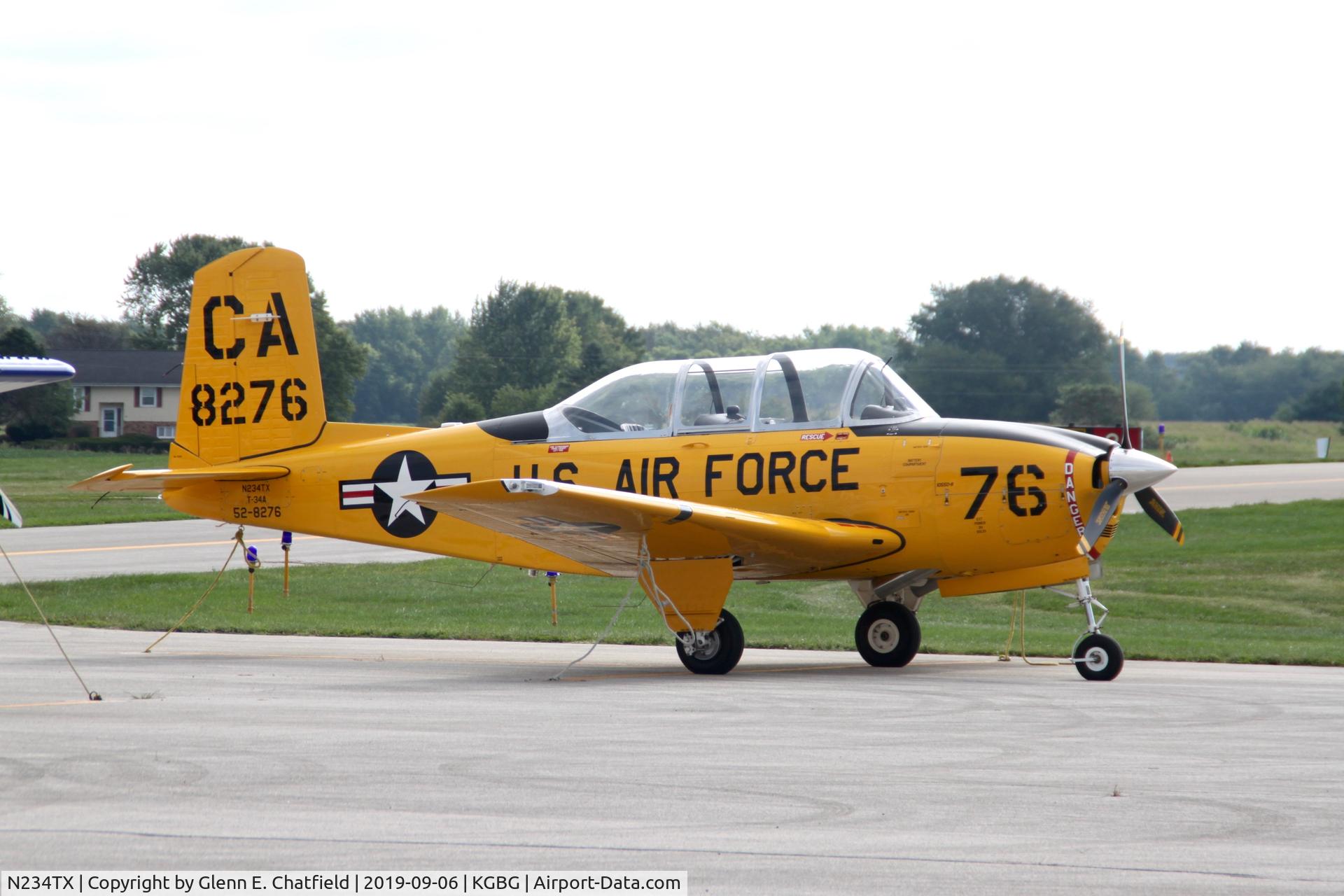 N234TX, 1952 Beech (CCF) T-34A (A45) Mentor C/N CCF34-49, T-34A 52-8276