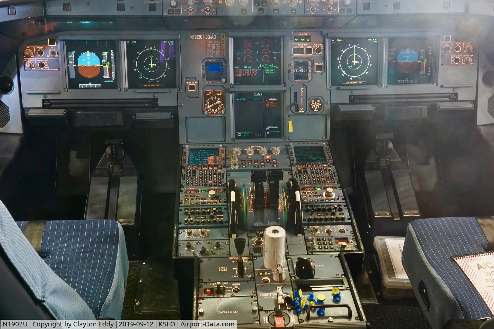 N1902U, 2006 Airbus A320-214 C/N 2714, SFO 2019.