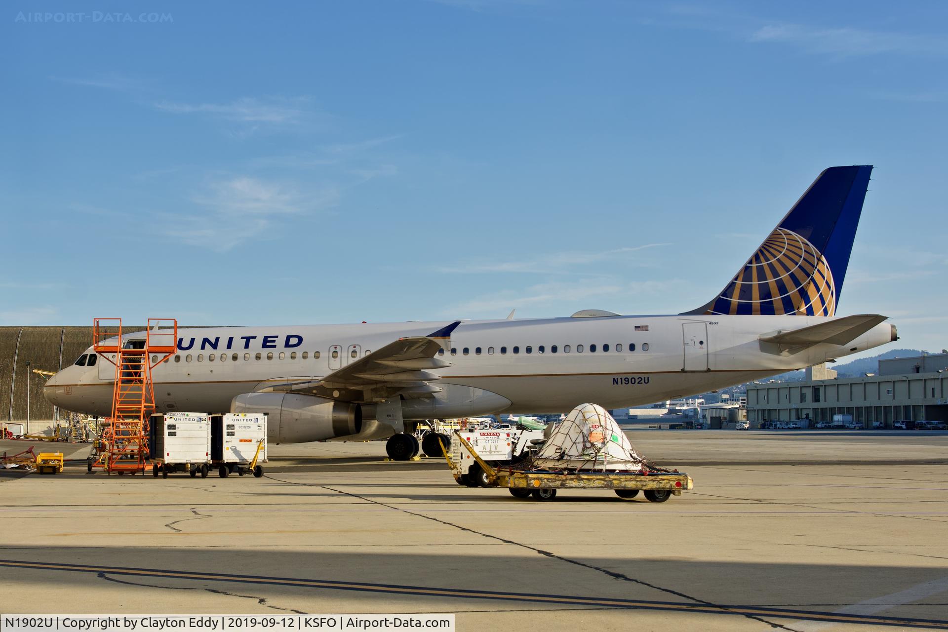 N1902U, 2006 Airbus A320-214 C/N 2714, SFO 2019.