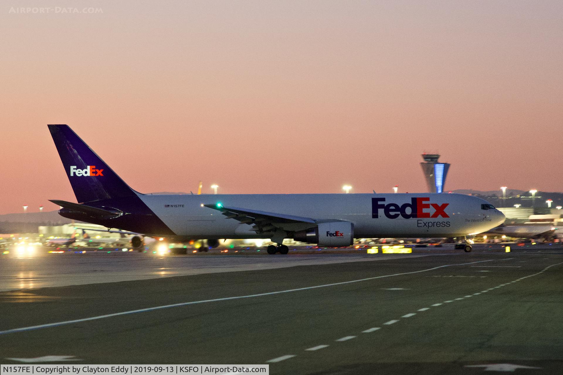 N157FE, 2018 Boeing 767-300F C/N 42731, SFO 2019.
