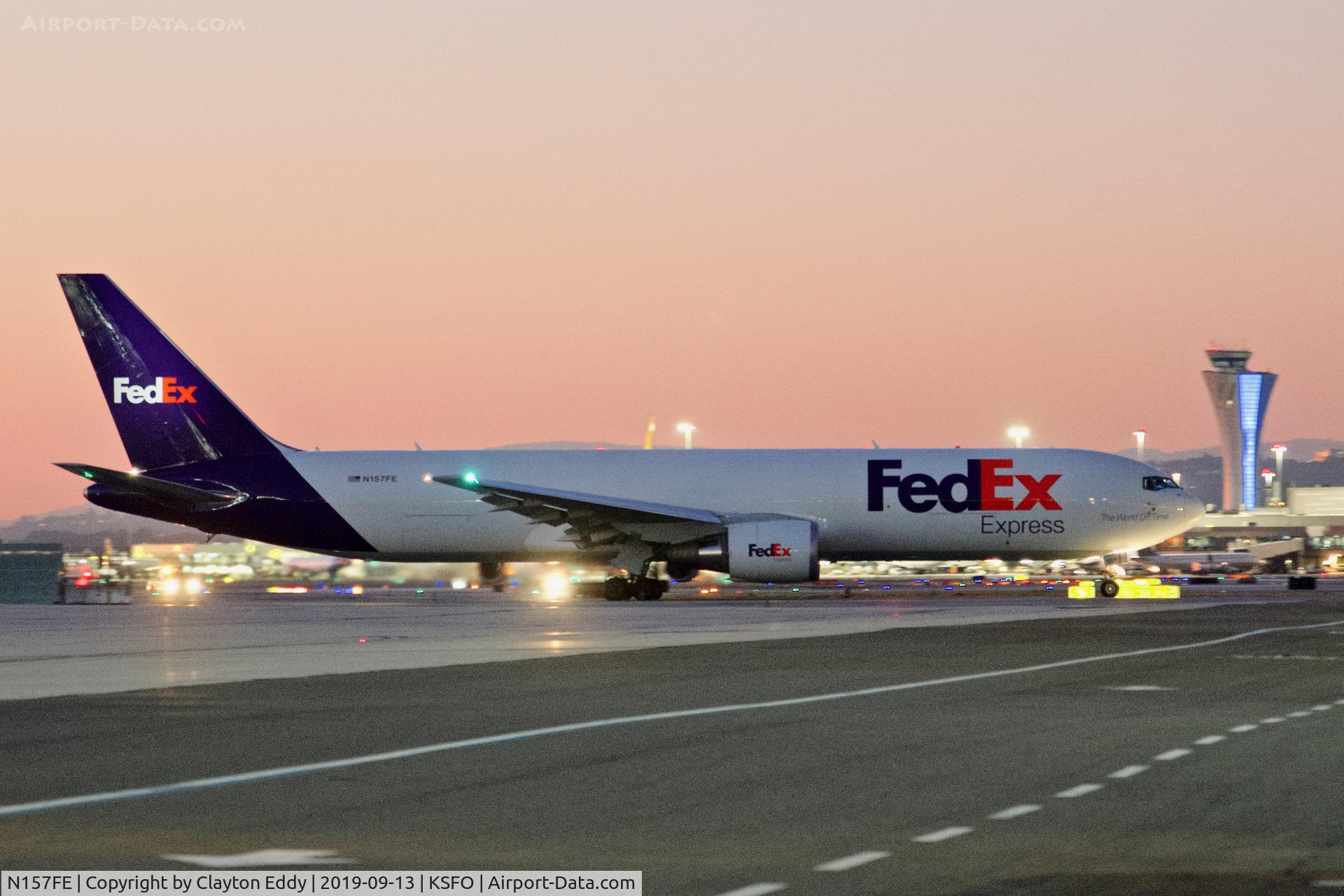 N157FE, 2018 Boeing 767-300F C/N 42731, SFO 2019.