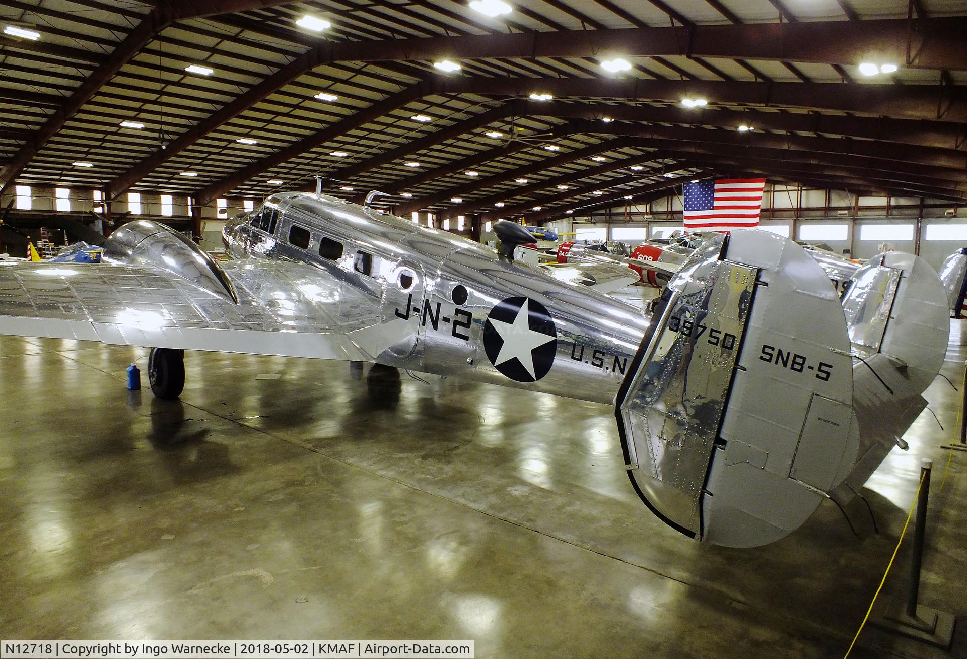 N12718, 1942 Beech UC-45J Expeditor C/N 39750, Beechcraft UC-45J Navigator at the Midland Army Air Field Museum, Midland TX
