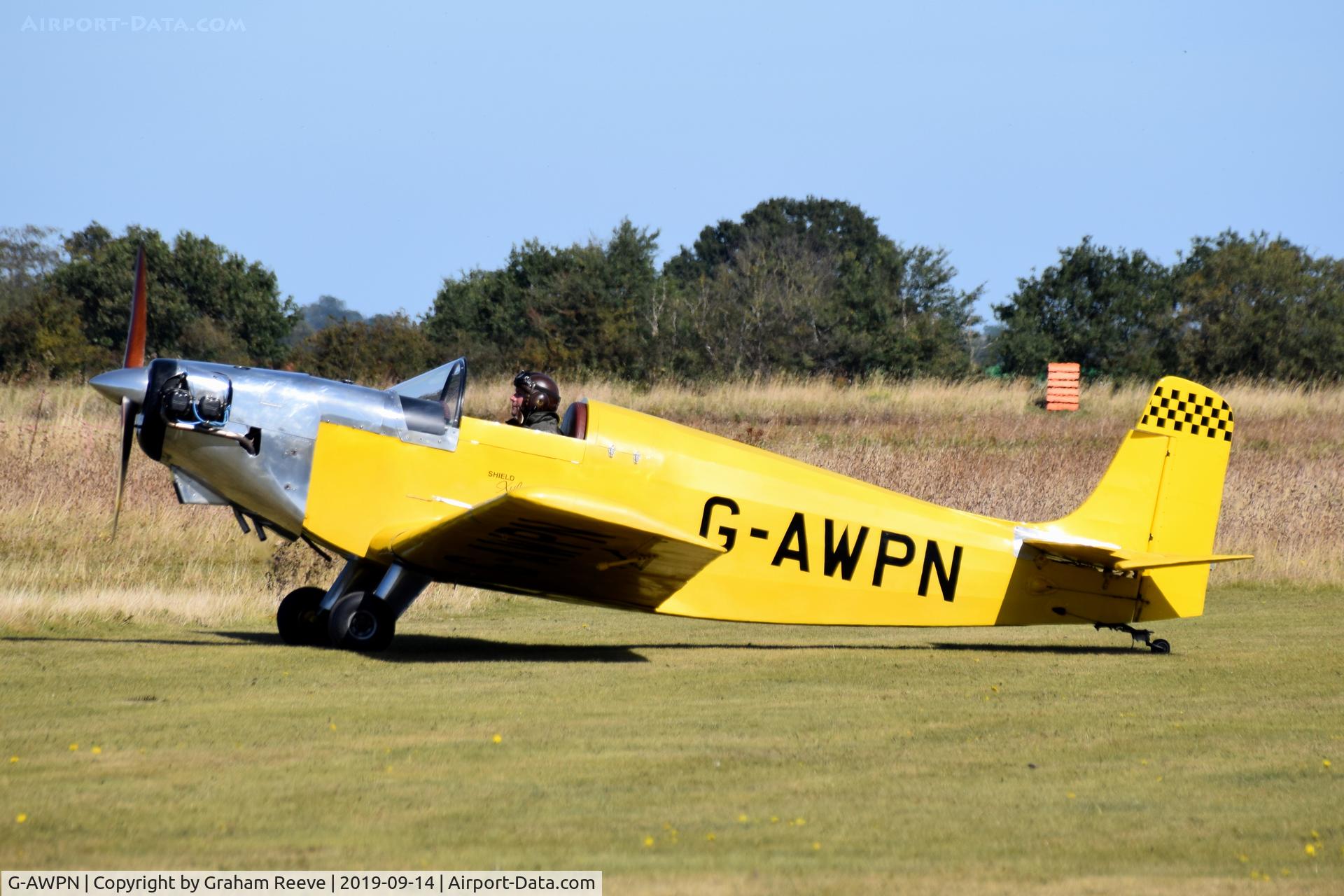 G-AWPN, 1971 Shield Xyla C/N 2, Just landed at, Bury St Edmunds, Rougham Airfield, UK.
