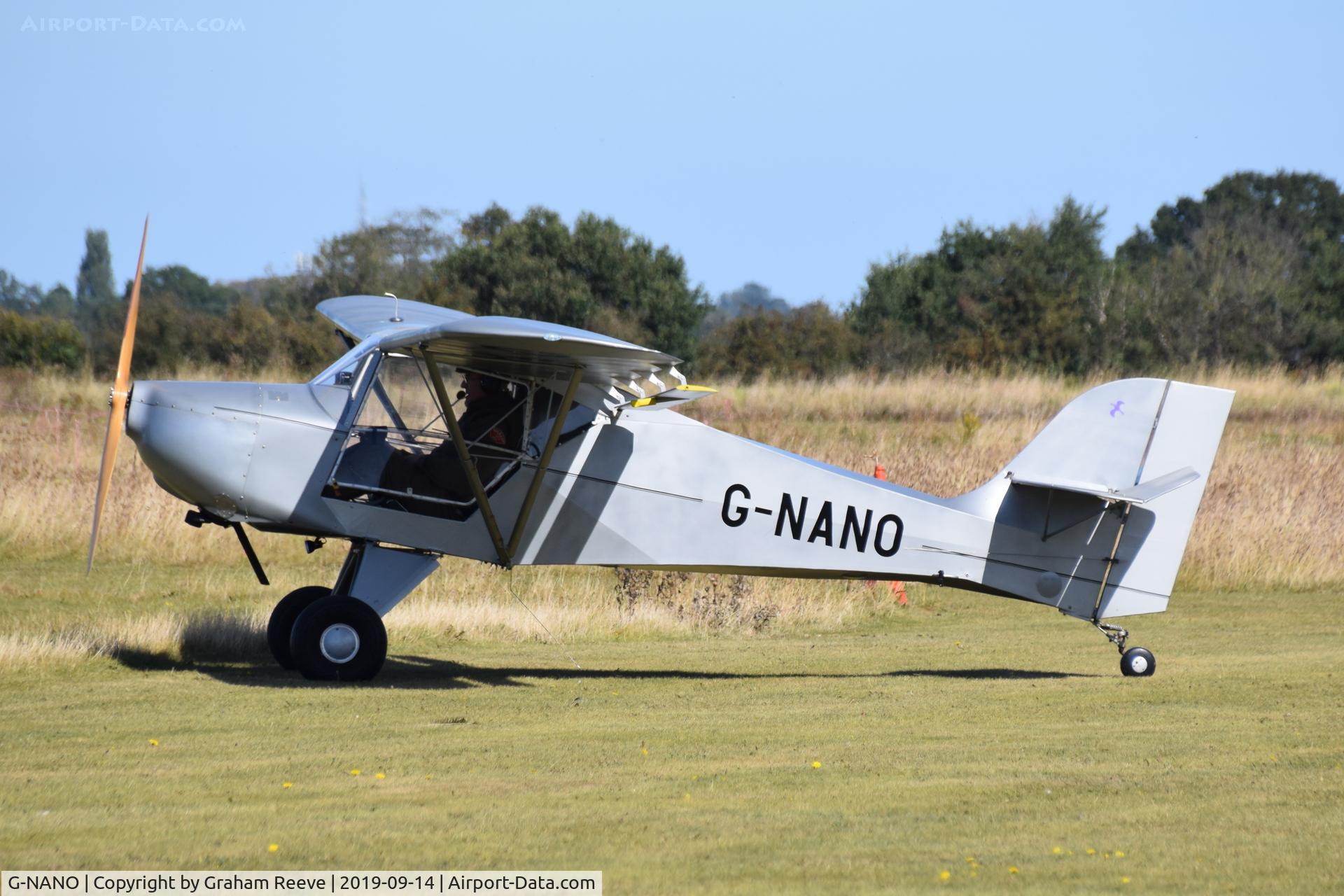 G-NANO, 2012 Avid Speedwing C/N PFA 189-12094, Just landed at, Bury St Edmunds, Rougham Airfield, UK.
