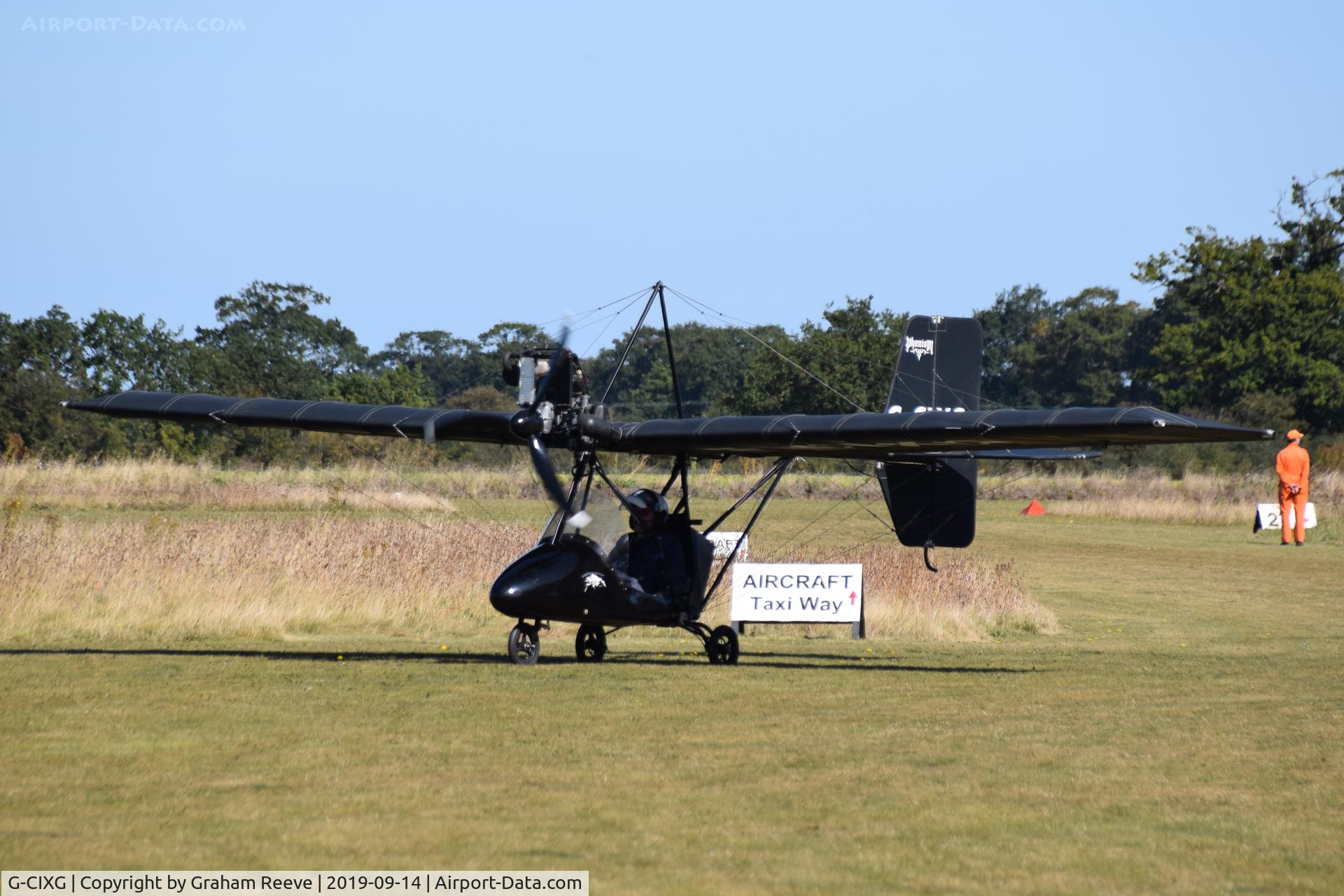 G-CIXG, 2016 Phantom Aeronautics Phantom X-1 C/N KBW-002, Just landed at, Bury St Edmunds, Rougham Airfield, UK.