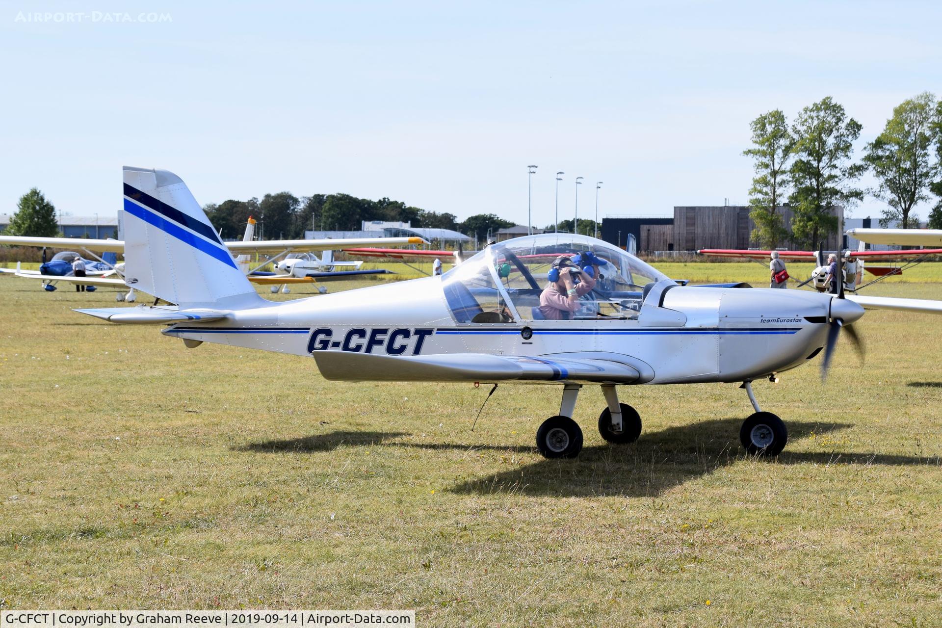 G-CFCT, 2008 Cosmik EV-97 TeamEurostar UK C/N 3208, Departing from, Bury St Edmunds, Rougham Airfield, UK.