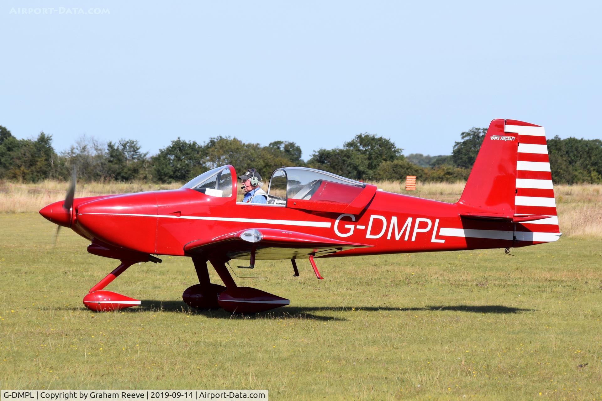 G-DMPL, 2014 Vans RV-7A C/N LAA 323-14995, Just landed at, Bury St Edmunds, Rougham Airfield, UK.