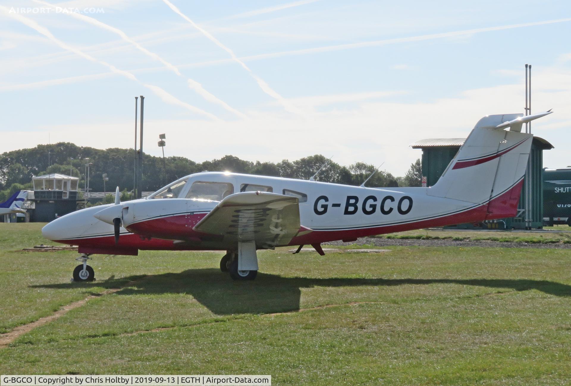 G-BGCO, 1978 Piper PA-44-180 Seminole Seminole C/N 44-7995128, Parked at Old Warden