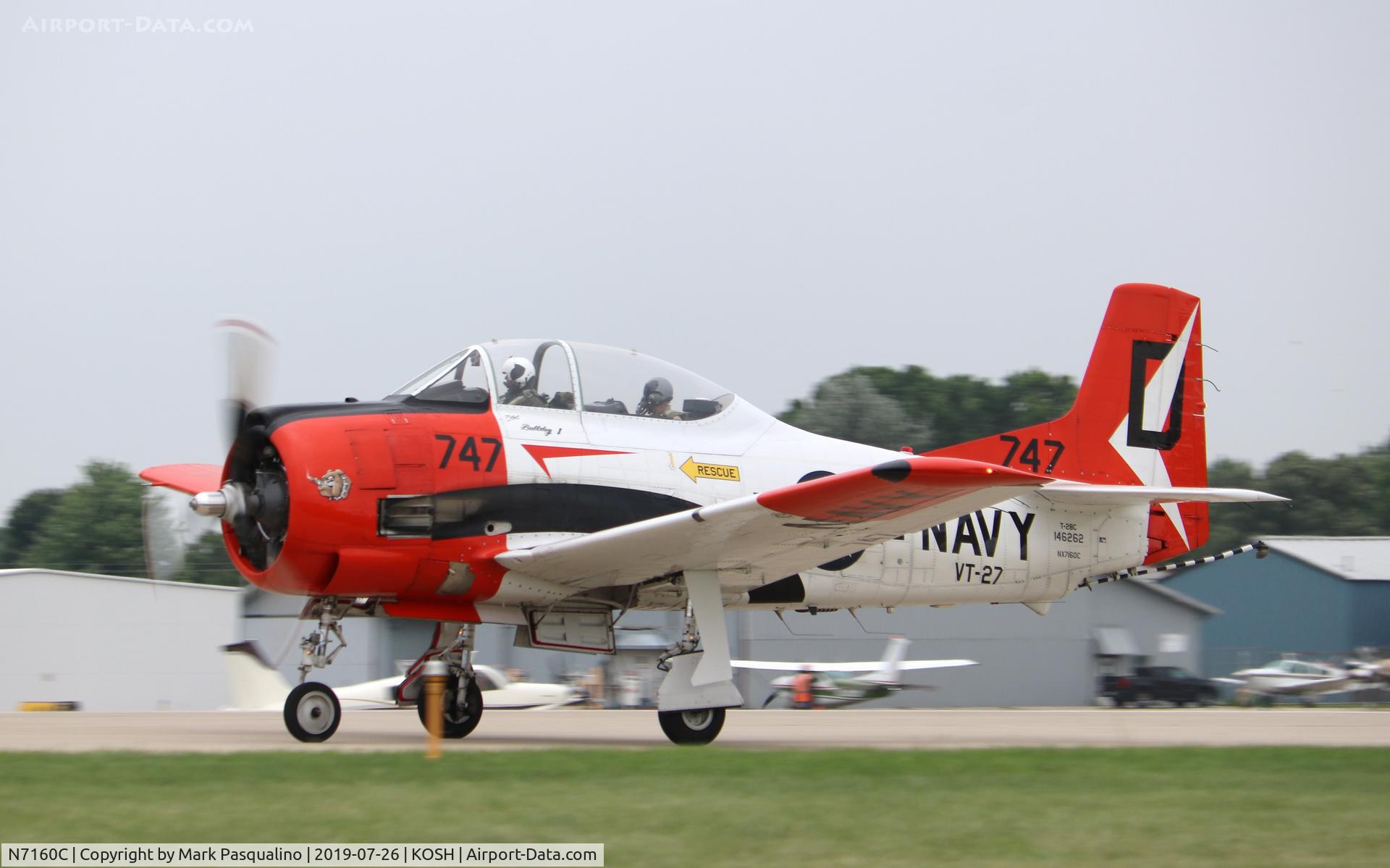 N7160C, 1992 North American T-28C Trojan Trojan C/N 252-25, North American T-28C