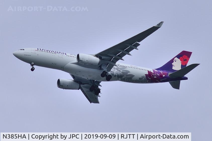 N385HA, 2012 Airbus A330-243 C/N 1295, Diverted, because of typhoon
