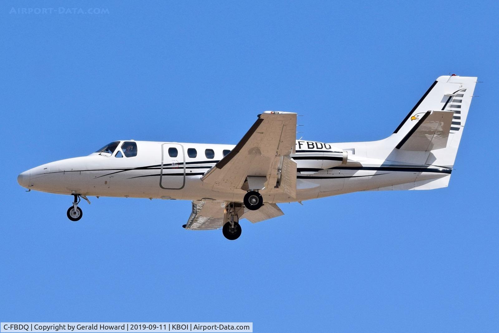 C-FBDQ, 1979 Cessna 501 Citation I/SP C/N 501-0094, Landing TWY 28R.