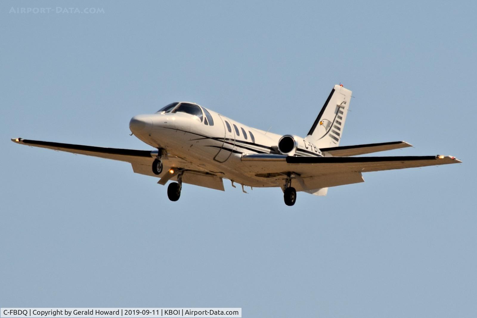 C-FBDQ, 1979 Cessna 501 Citation I/SP C/N 501-0094, Landing TWY 28R.