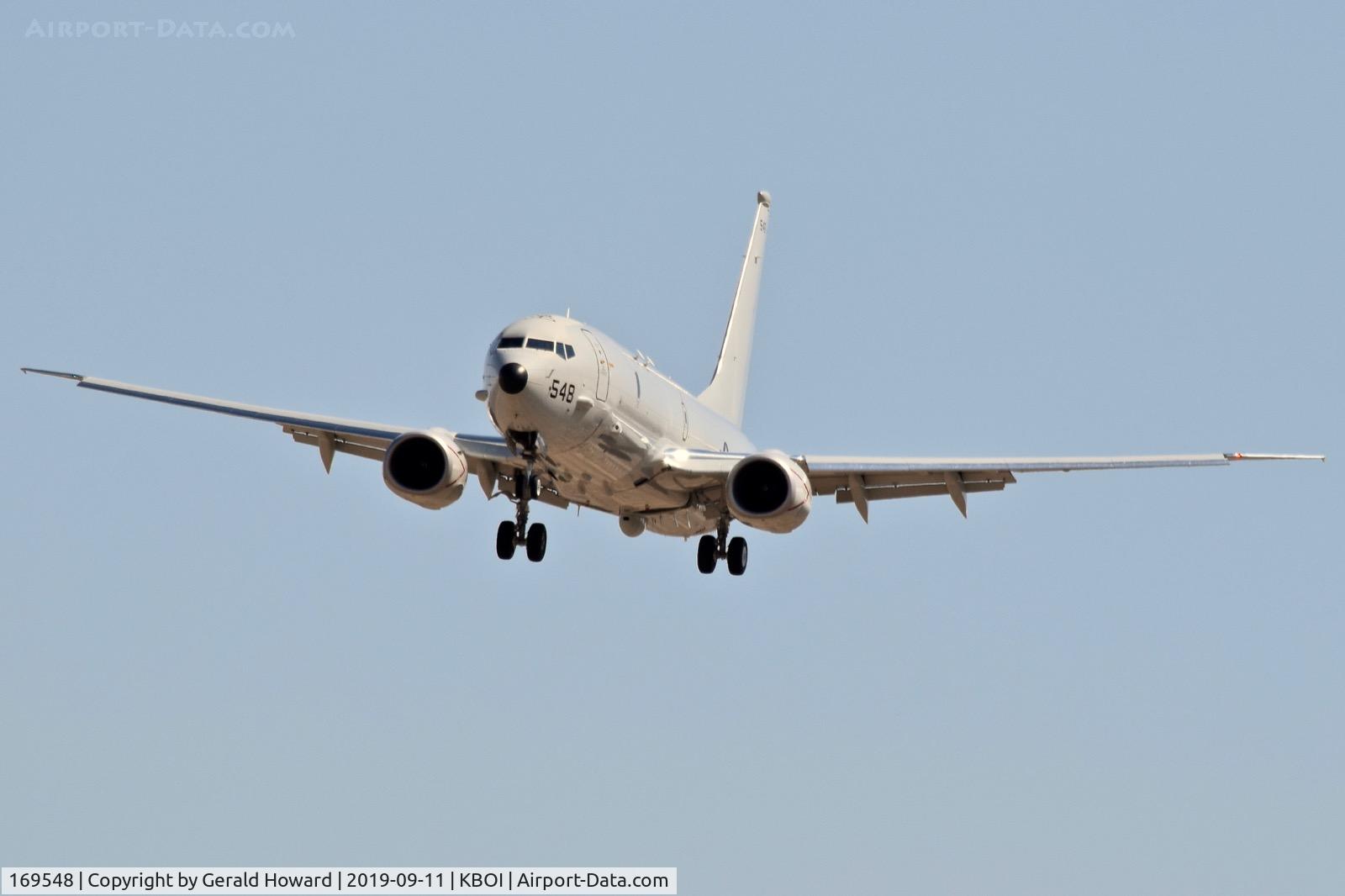 169548, 2019 Boeing P-8A Poseidon C/N 64078, Landing RWY 28L.