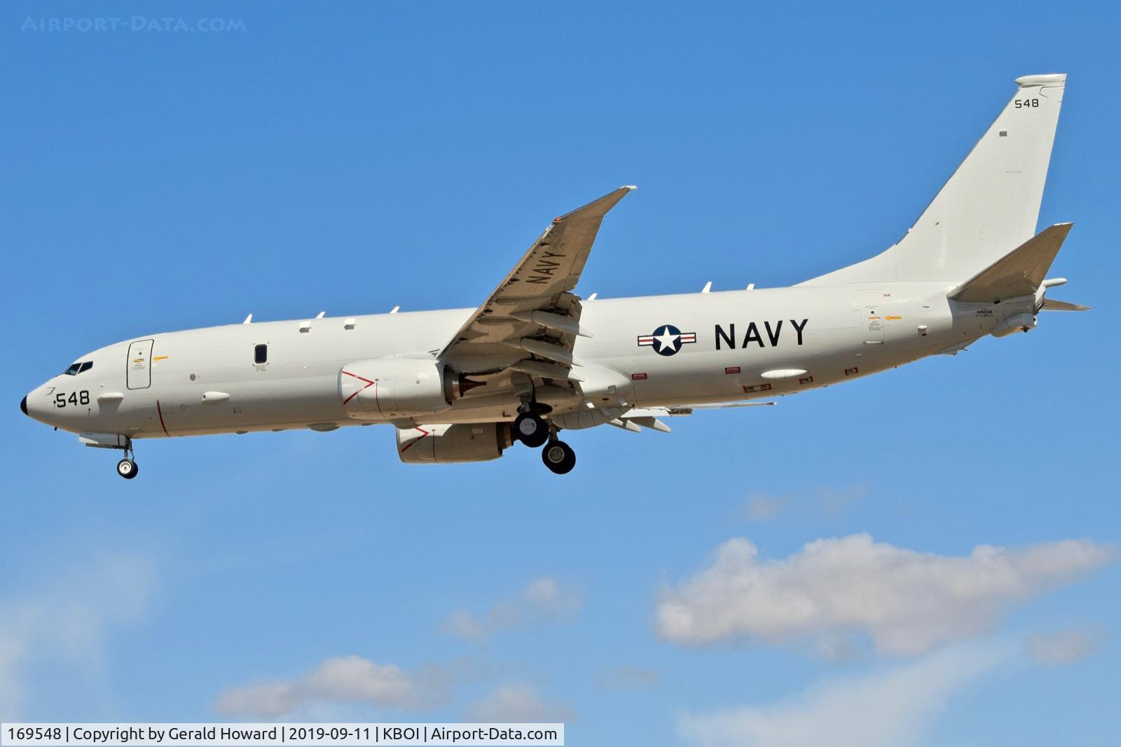 169548, 2019 Boeing P-8A Poseidon C/N 64078, Landing RWY 28L.