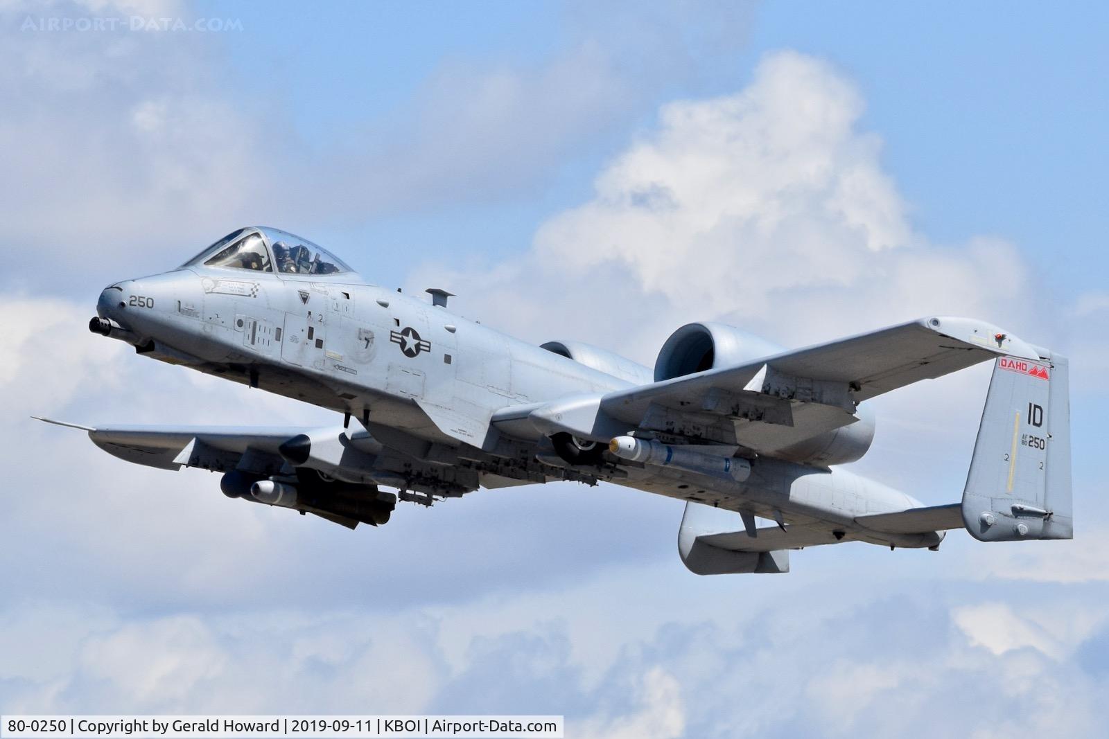80-0250, 1980 Fairchild Republic A-10C Thunderbolt II C/N A10-0600, Take off from RWY 28L.