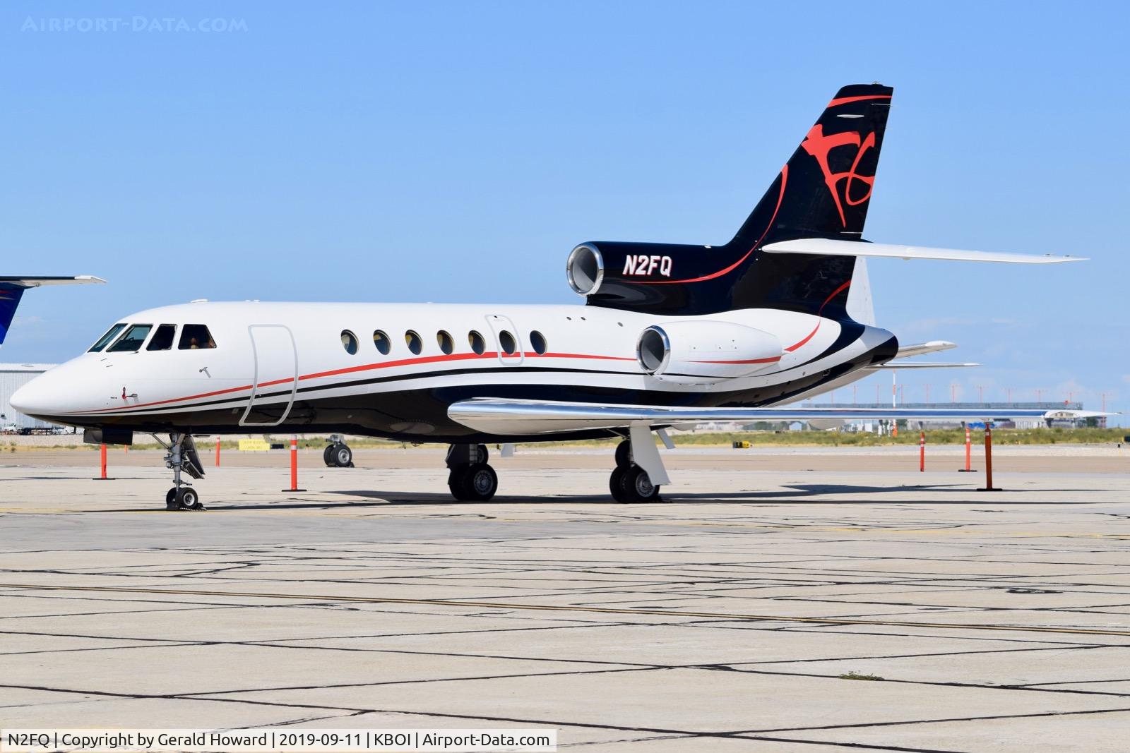 N2FQ, 1986 Dassault Falcon 50 C/N 167, Parked on the south GA ramp.