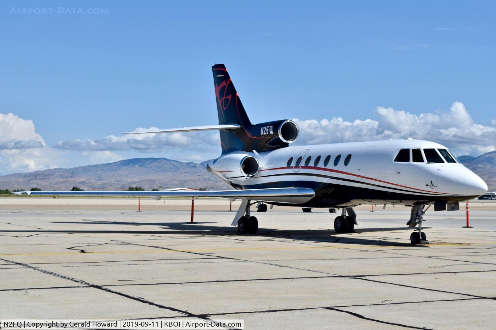 N2FQ, 1986 Dassault Falcon 50 C/N 167, Parked on the south GA ramp.