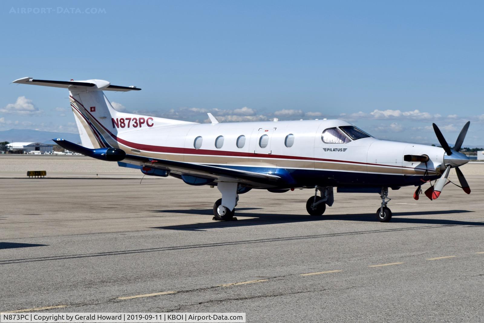 N873PC, 2007 Pilatus PC-12/47 C/N 873, Parked on the north GA ramp.