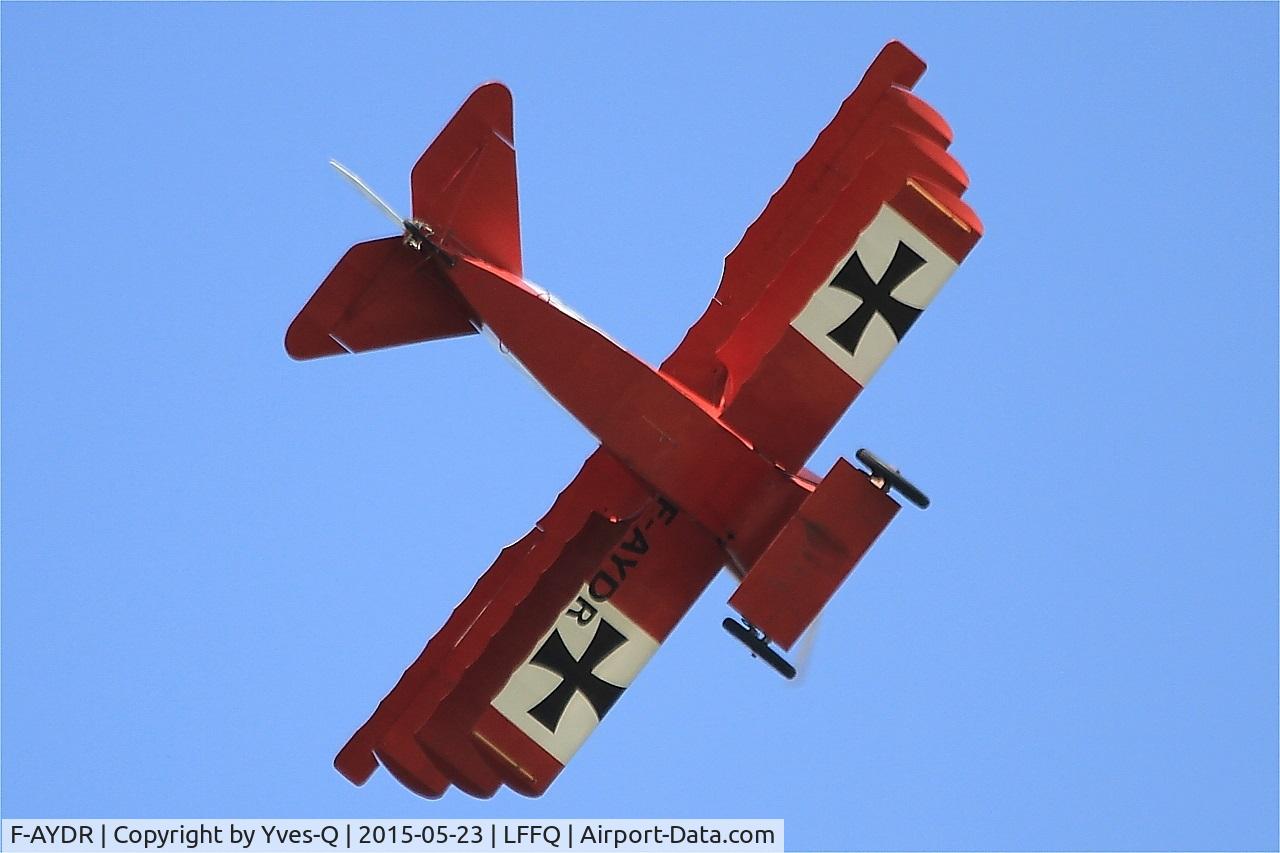 F-AYDR, 2011 Fokker Dr.1 Triplane Replica C/N 11178, Fokker Dr.1 Triplane Replica, On display, La Ferté-Alais airfield (LFFQ) Airshow 2015