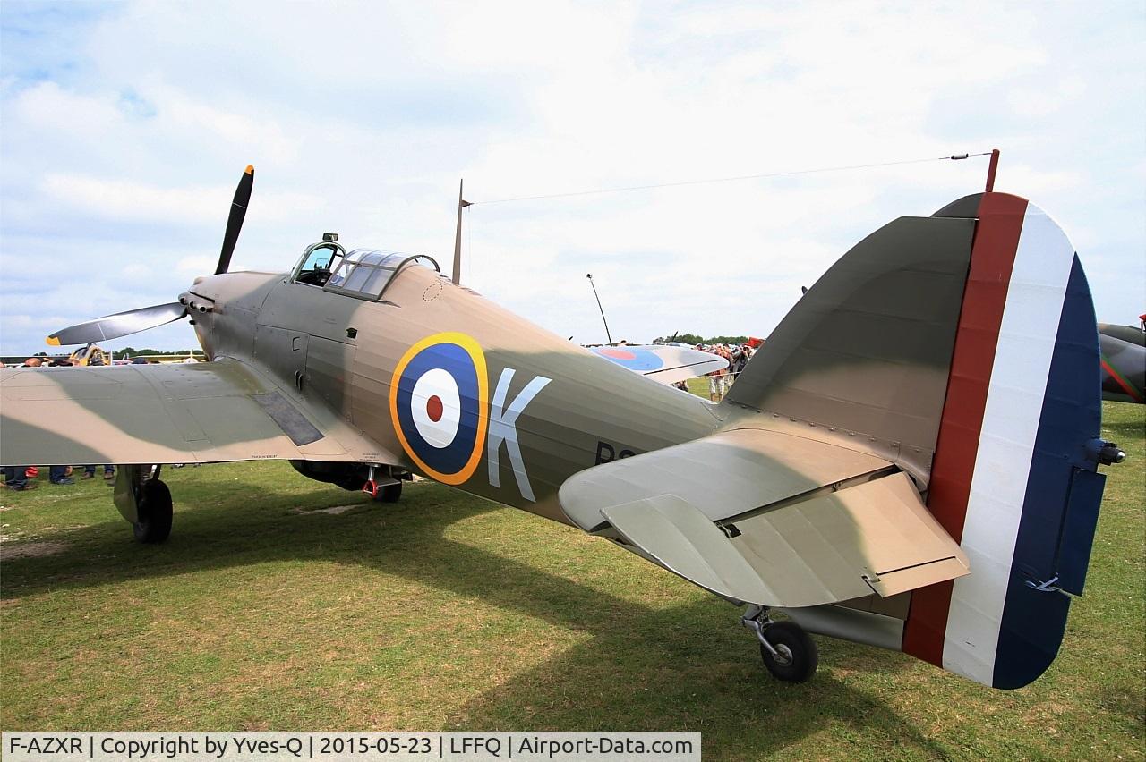 F-AZXR, Hawker Hurricane IIA C/N Not found ZK-TPK, Hawker Hurricane Mk.IIa, Static display, La Ferté-Alais airfield (LFFQ) Airshow 2015