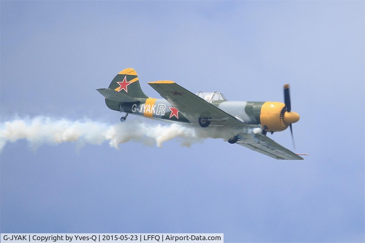 G-JYAK, 1985 Yakovlev Yak-50 C/N 853001, Yakovlev Yak-50, On display, La Ferté-Alais airfield (LFFQ) Airshow 2015