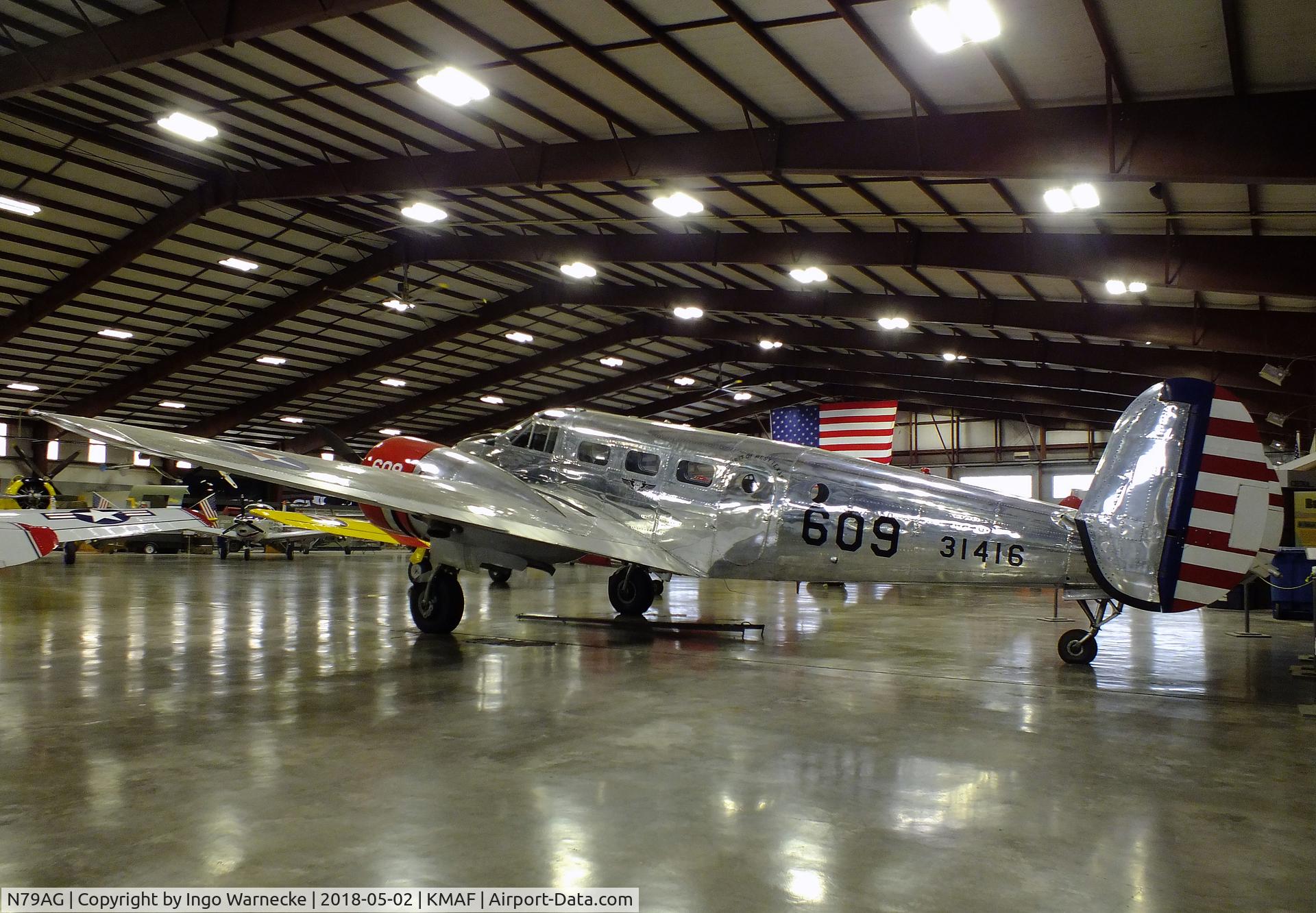 N79AG, 1952 Beech D18S C/N A-806, Beechcraft D18S Twin Beech at the Midland Army Air Field Museum, Midland TX