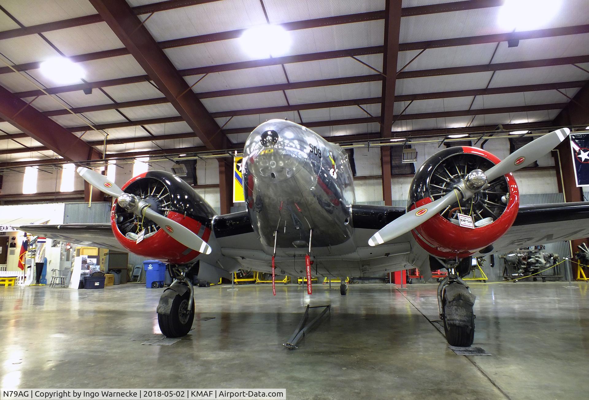 N79AG, 1952 Beech D18S C/N A-806, Beechcraft D18S Twin Beech at the Midland Army Air Field Museum, Midland TX