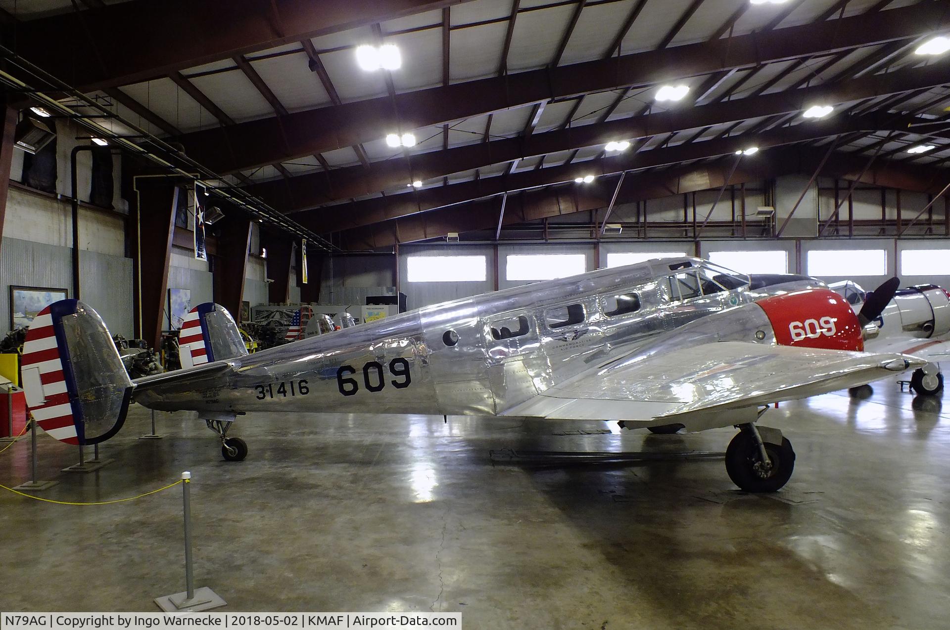 N79AG, 1952 Beech D18S C/N A-806, Beechcraft D18S Twin Beech at the Midland Army Air Field Museum, Midland TX