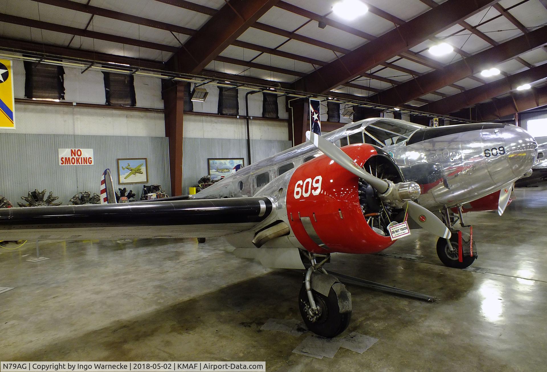 N79AG, 1952 Beech D18S C/N A-806, Beechcraft D18S Twin Beech at the Midland Army Air Field Museum, Midland TX