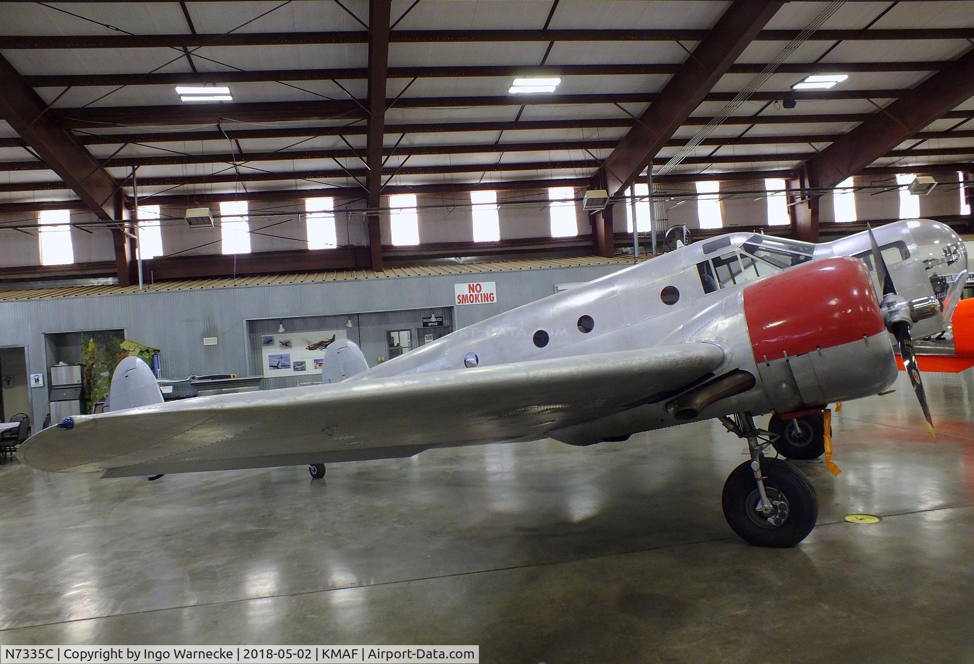 N7335C, 1942 Beech T-11 Kansan C/N 4630, Beechcraft AT-11 Kansan at the Midland Army Air Field Museum, Midland TX