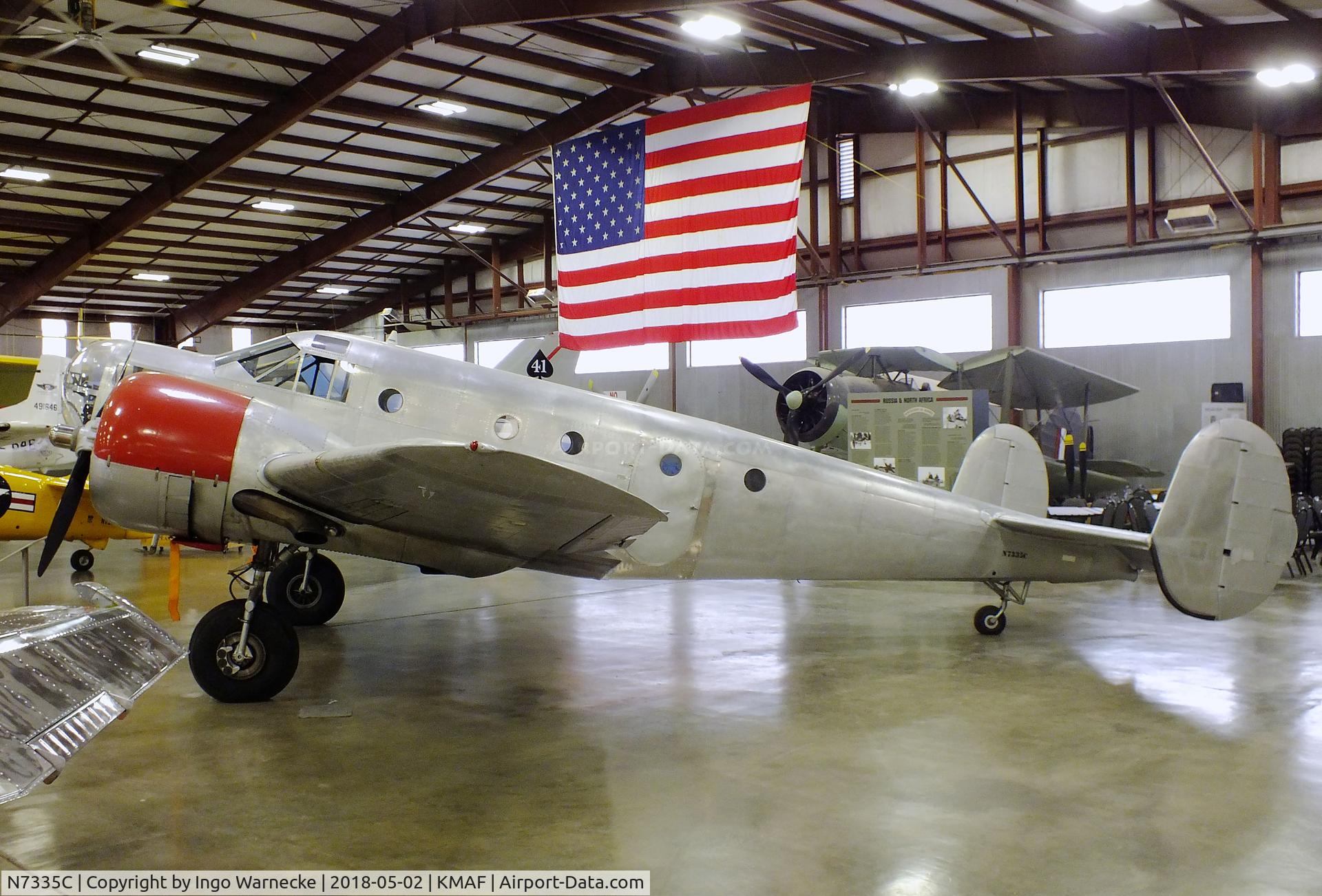 N7335C, 1942 Beech T-11 Kansan C/N 4630, Beechcraft AT-11 Kansan at the Midland Army Air Field Museum, Midland TX