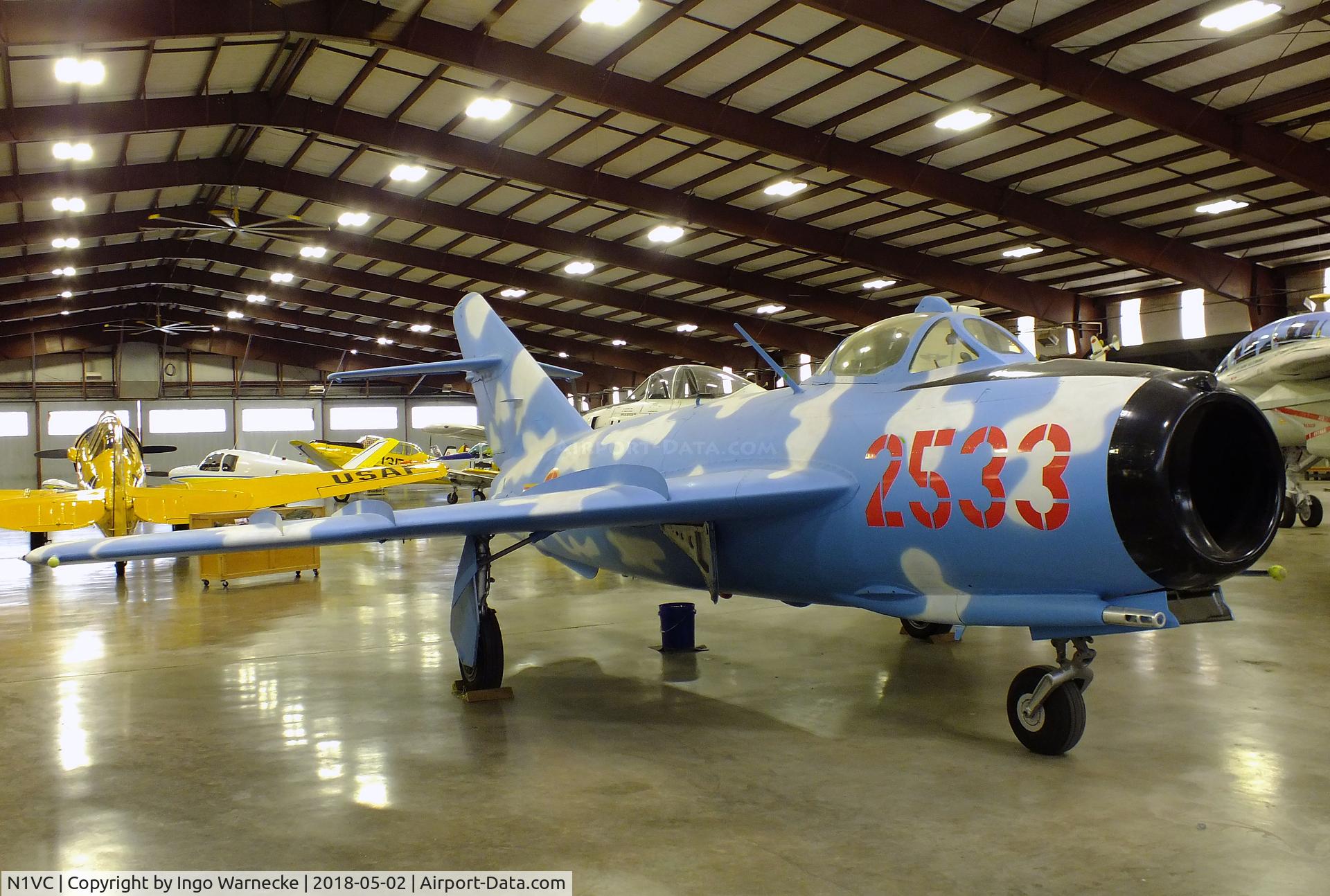 N1VC, 1956 Shenyang F4 C/N 2705, Shenyang J-5 (chinese version of MiG-17F FRESCO-C)  at the Midland Army Air Field Museum, Midland TX