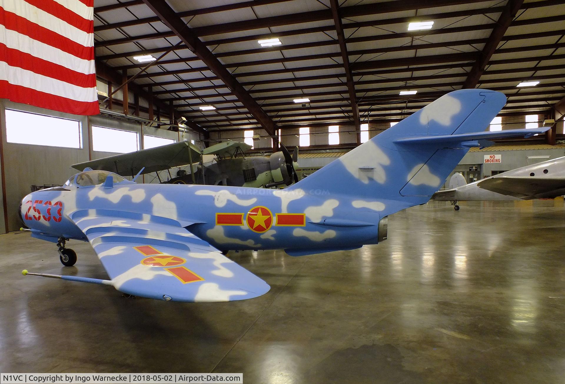 N1VC, 1956 Shenyang F4 C/N 2705, Shenyang J-5 (chinese version of MiG-17F FRESCO-C)  at the Midland Army Air Field Museum, Midland TX