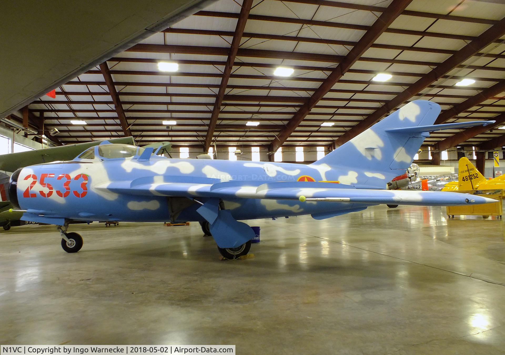 N1VC, 1956 Shenyang F4 C/N 2705, Shenyang J-5 (chinese version of MiG-17F FRESCO-C)  at the Midland Army Air Field Museum, Midland TX