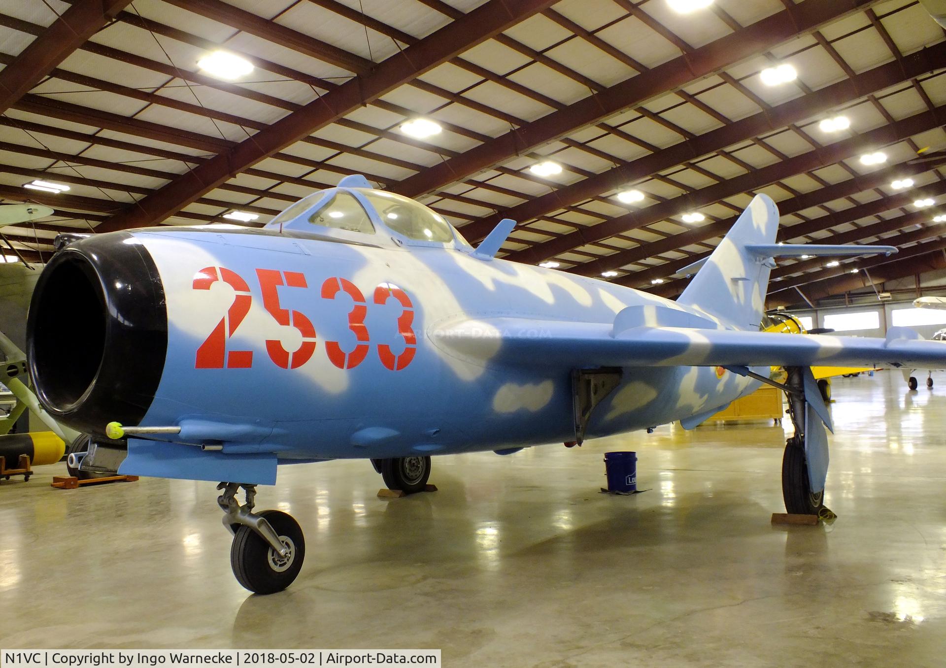 N1VC, 1956 Shenyang F4 C/N 2705, Shenyang J-5 (chinese version of MiG-17F FRESCO-C)  at the Midland Army Air Field Museum, Midland TX