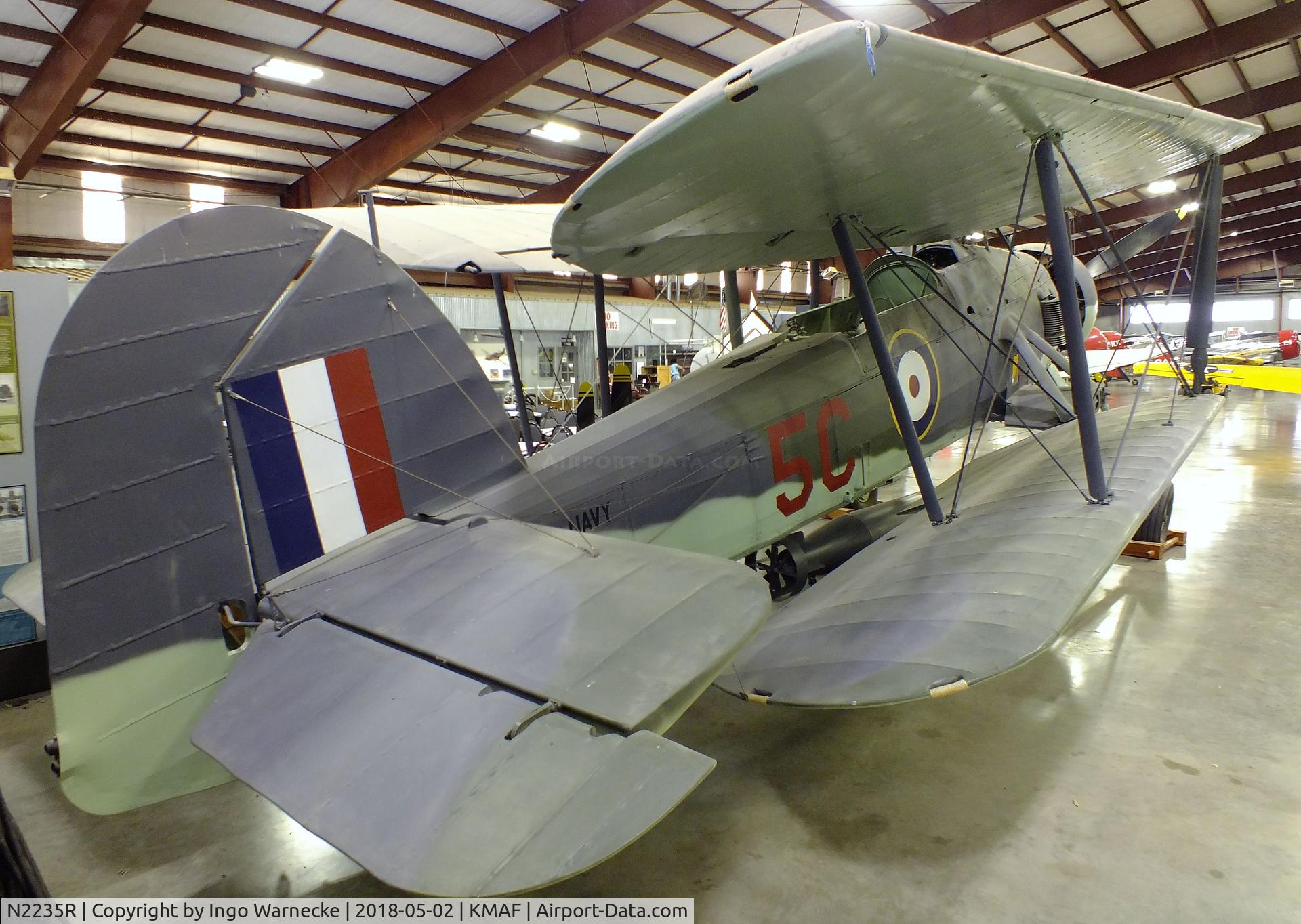 N2235R, Fairey Swordfish A/NA4 C/N A14250B15564, Fairey Swordfish (I or II) at the Midland Army Air Field Museum, Midland TX
