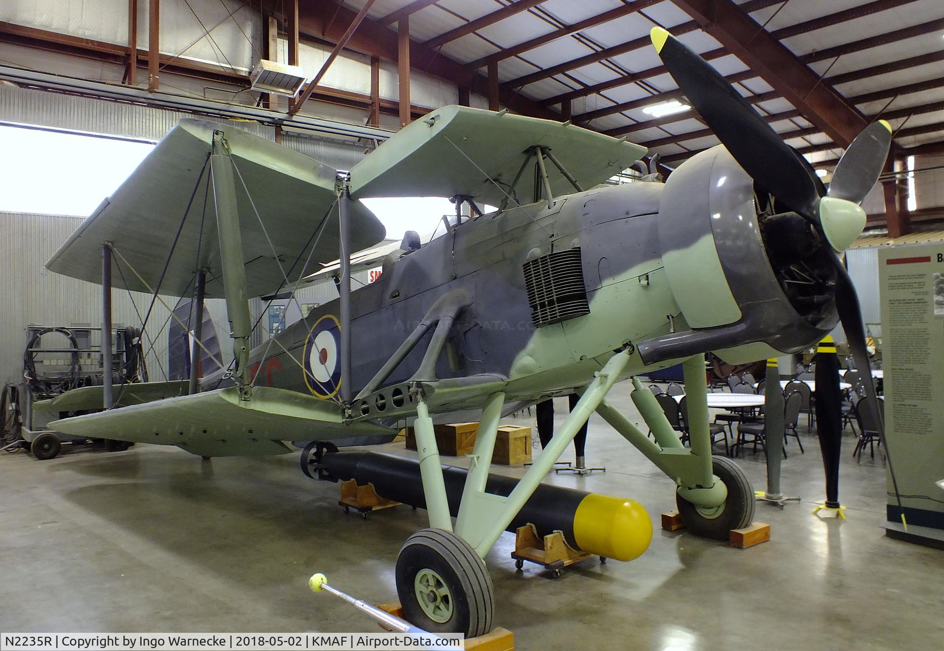 N2235R, Fairey Swordfish A/NA4 C/N A14250B15564, Fairey Swordfish (I or II) at the Midland Army Air Field Museum, Midland TX
