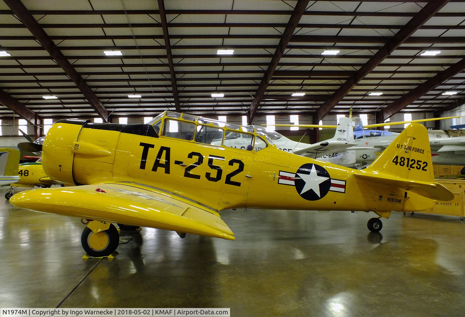 N1974M, North American AT-6D C/N 44-81252, North American AT-6D Texan at the Midland Army Air Field Museum, Midland TX