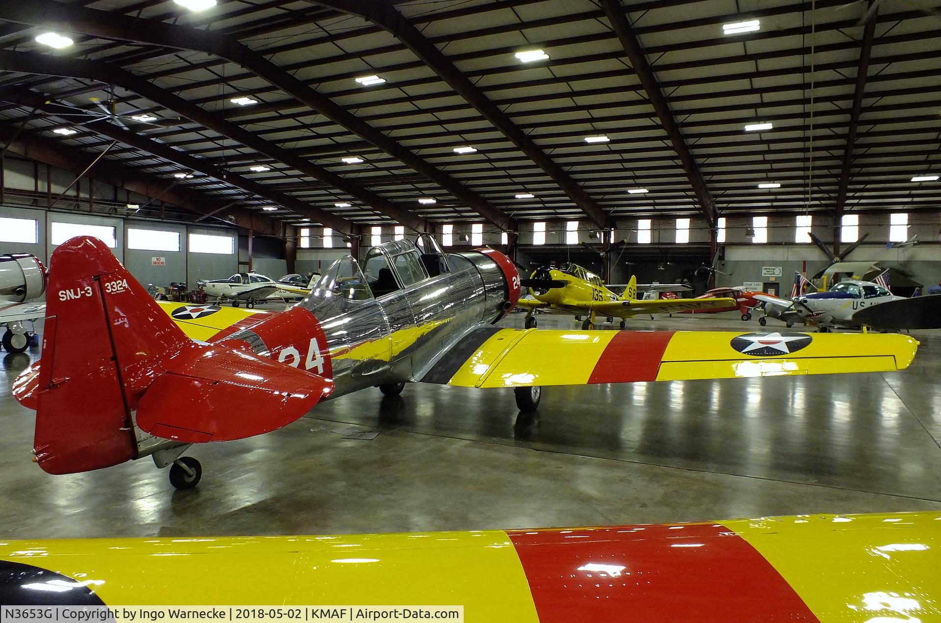 N3653G, 1955 Noorduyn AT-16 Harvard IIB C/N 3324, North American (Noorduyn) T-6 / AT-16 Harvard II B at the Midland Army Air Field Museum, Midland TX