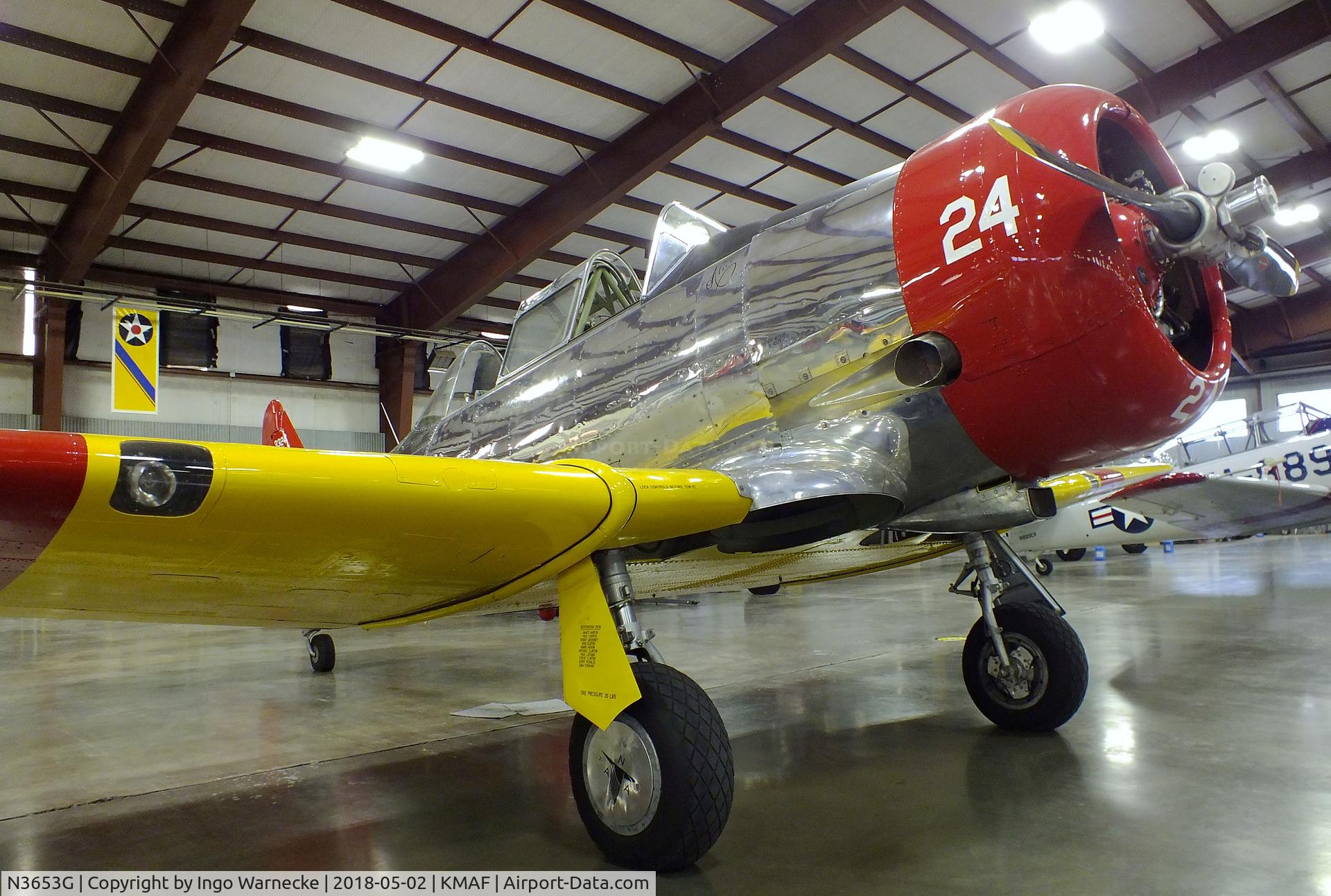 N3653G, 1955 Noorduyn AT-16 Harvard IIB C/N 3324, North American (Noorduyn) T-6 / AT-16 Harvard II B N at the Midland Army Air Field Museum, Midland TX